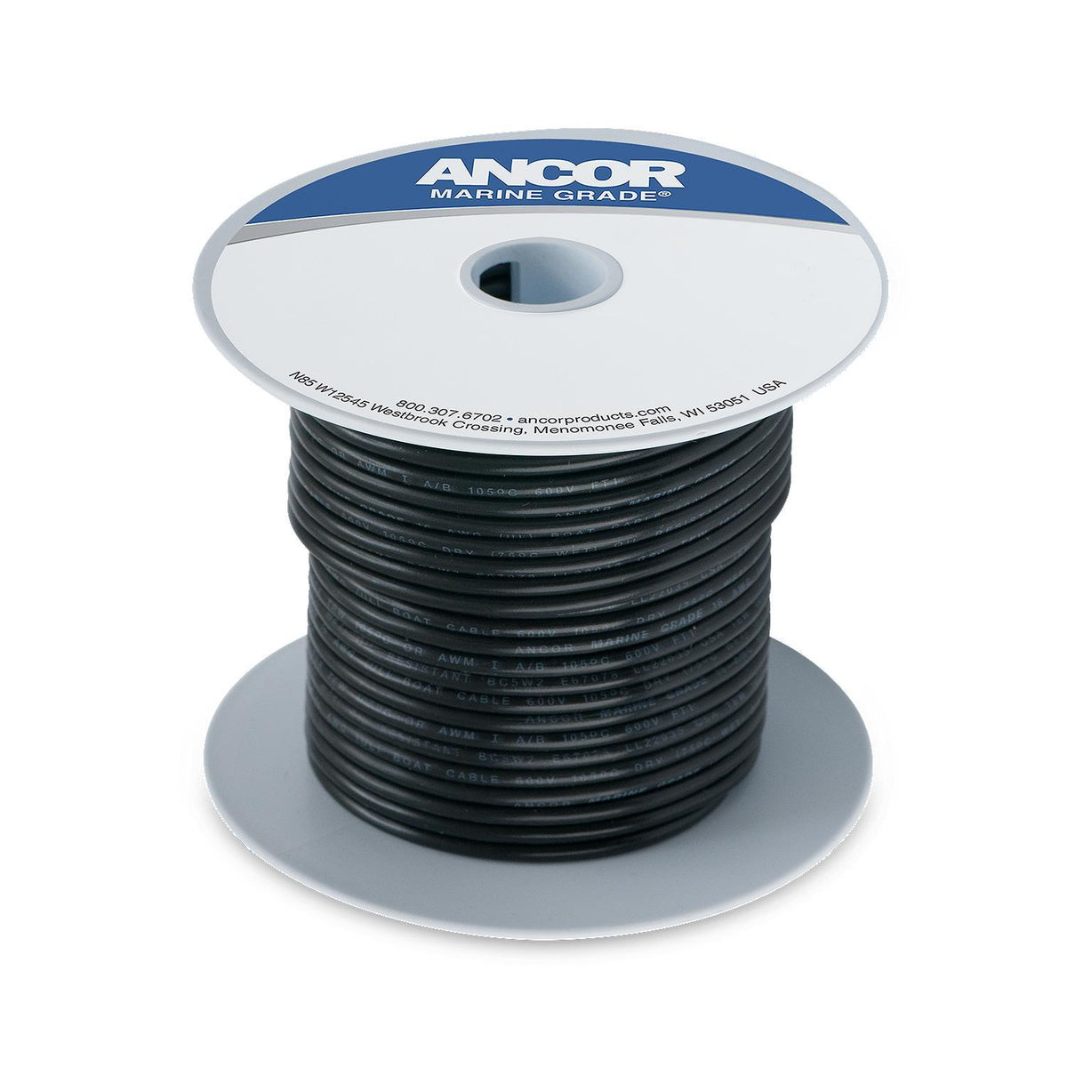 Ancor #14 Black 100ft Spool Tinned Copper