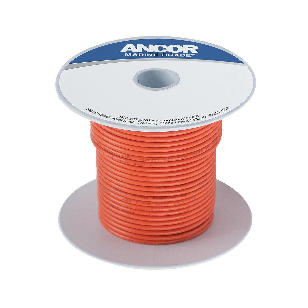 Ancor #14 Orange 100ft Spool Tinned Copper