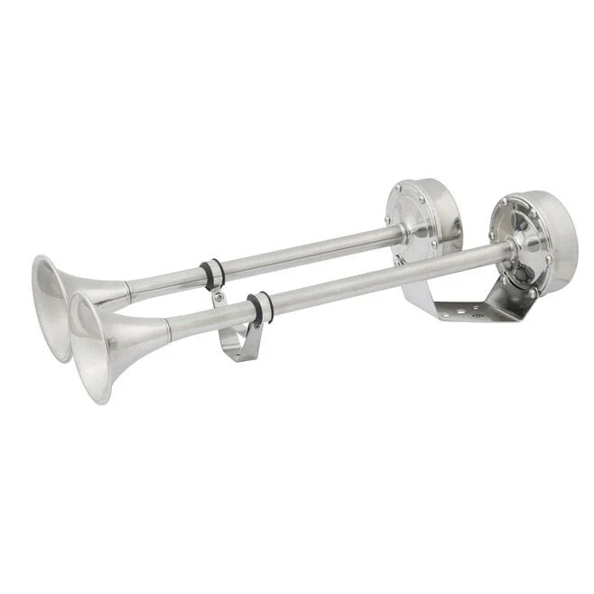 Marinco 10029XLP 12V Dual Trumpet Electric Horn with Plastic Motor Cover