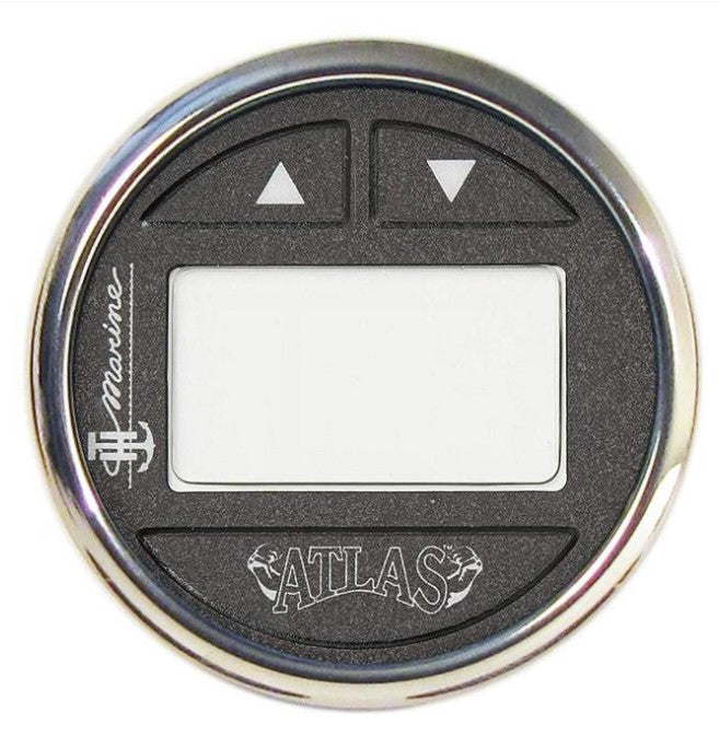 TH Marine Hydraulic Gauge Kit Fits Atlas 6,10,12 & 14in Jack Plates, Stainless Steel Bezel