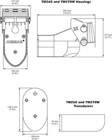 Airmar TM265C-LH Transducer With Bare Wire MMC — 2