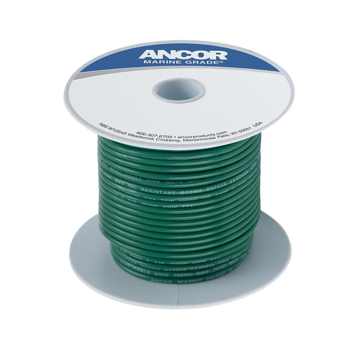 Ancor #18 Green 100ft Spool Tinned Copper