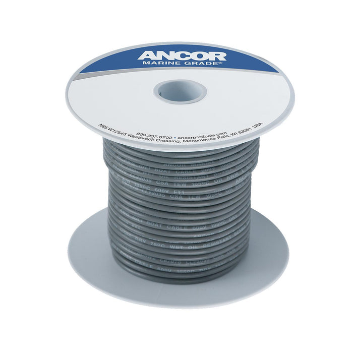 Ancor #16 Grey 100ft Spool Tinned Copper