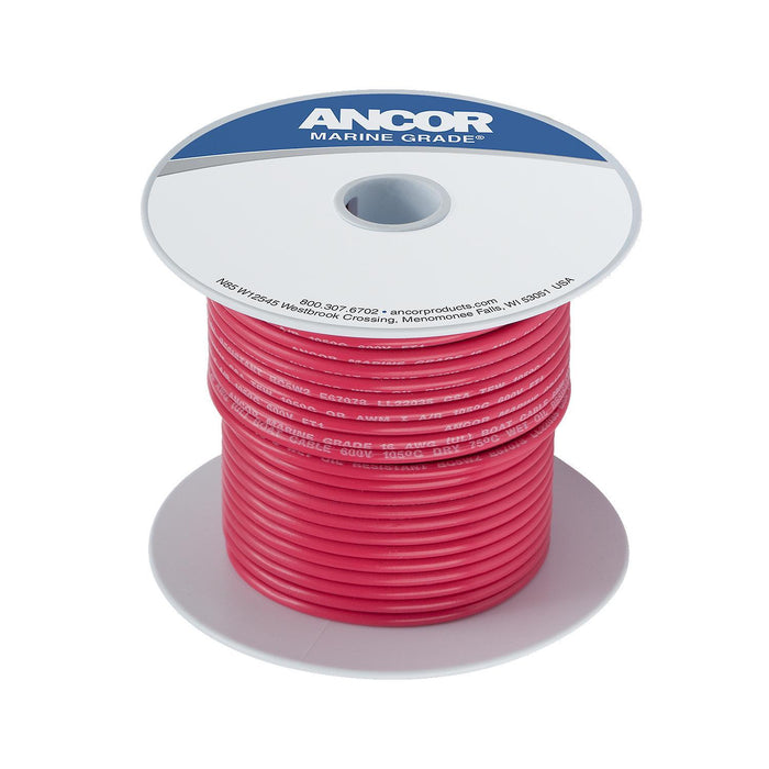 Ancor #16 Red 100ft Spool Tinned Copper