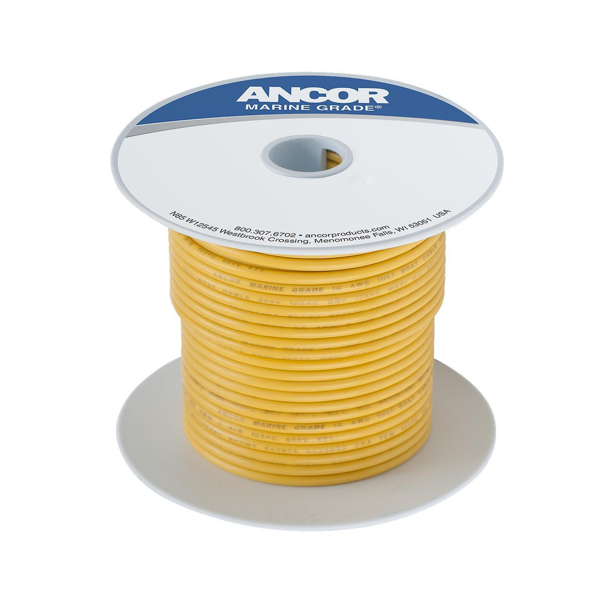 Ancor #14 Yellow 100ft Spool Tinned Copper