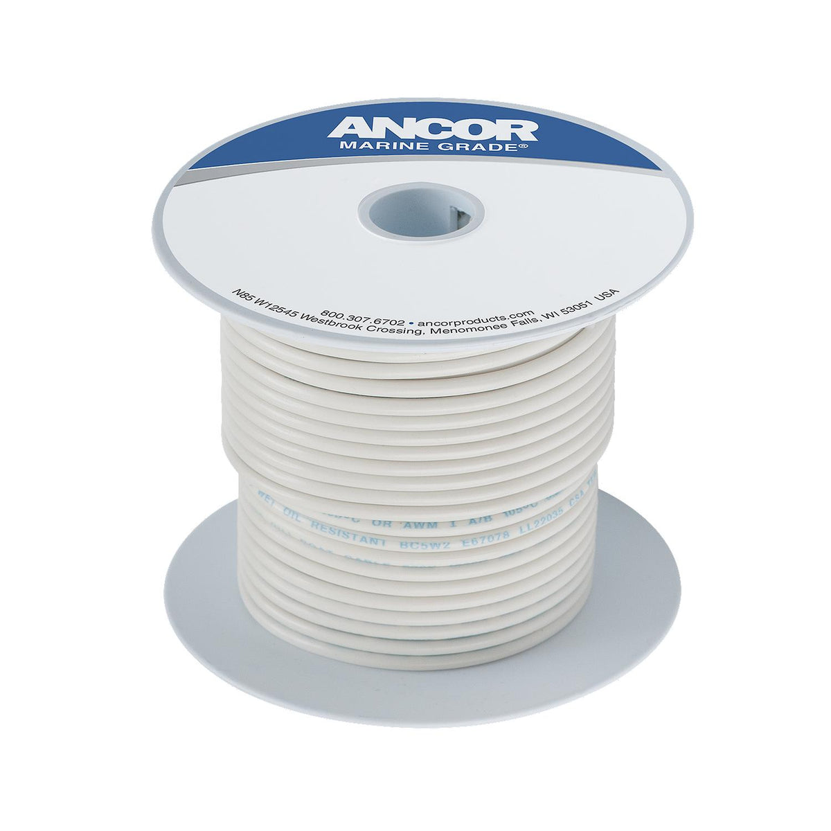 Ancor #10 White 100ft Spool Tinned Copper