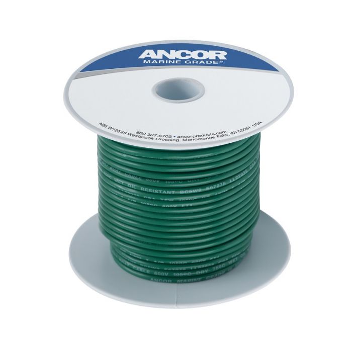 Ancor #8 Green 50ft Spool Tinned Copper