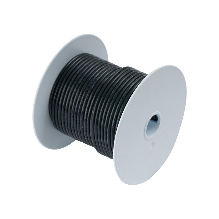 Ancor #6 Black 100ft Spool Tinned Cooper