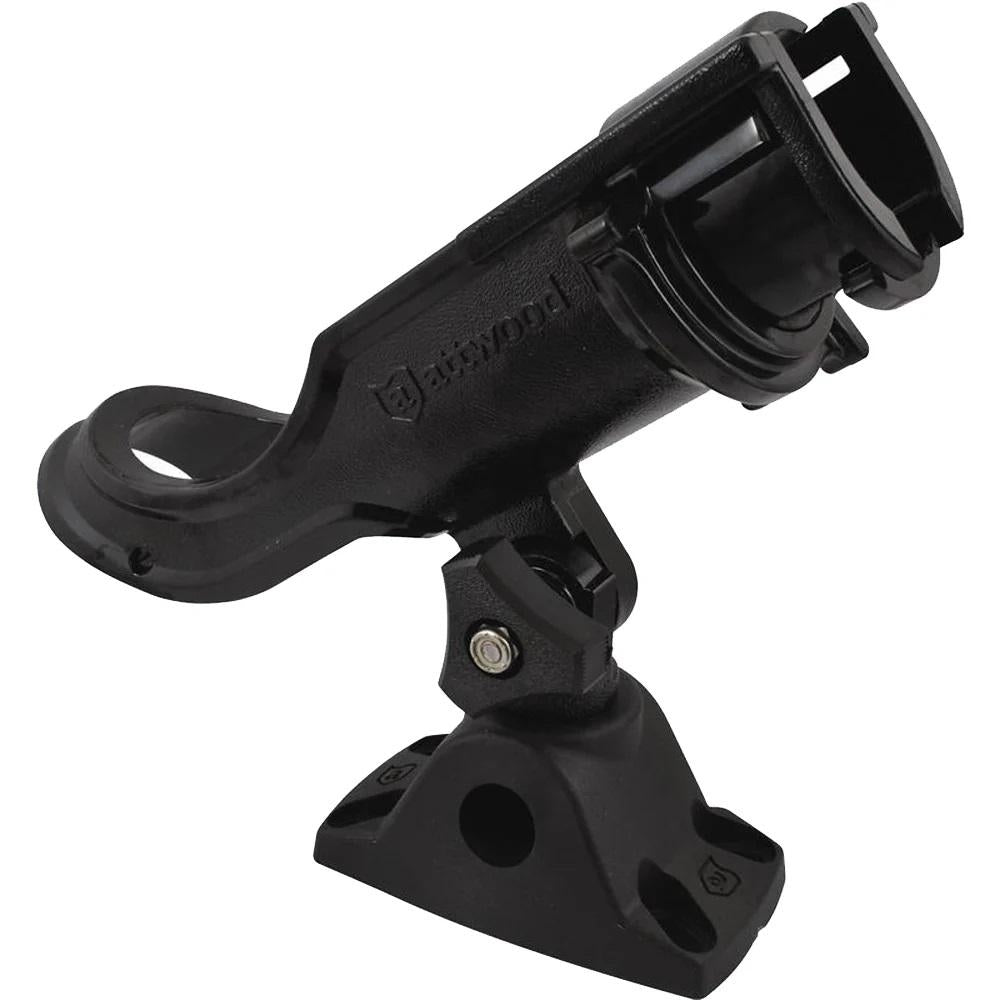 Attwood Heavy Duty Adjustable Black Rod Holder with Combo Mount — 1