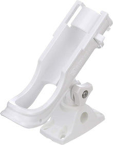 Attwood Heavy Duty Adjustable White Rod Holder with Combo Mount — 1