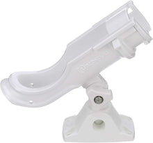 Attwood Heavy Duty Adjustable White Rod Holder with Combo Mount — 2