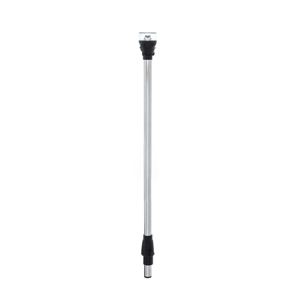 Attwood LightArmor All-Round 24in Angled Locking Collar Pole 2-Pin LED — 1