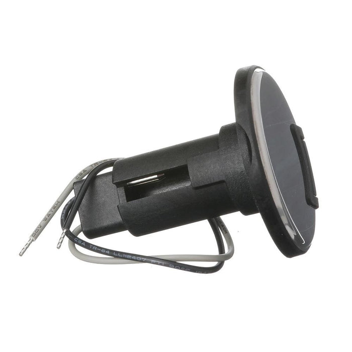 Attwood 910R Series Round Base 2-Pin Over Mold 306 Stainless Steel Black Cover — 1