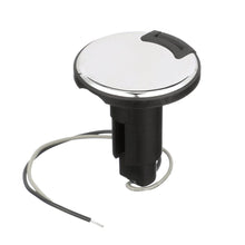Attwood 910R Series Round Base 2-Pin Over Mold 306 Stainless Steel Black Cover — 3