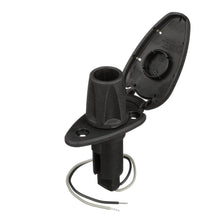 Attwood 910T Series Teardrop Base 2-Pin Over Mold 306 Stainless Steel Black Cover — 4