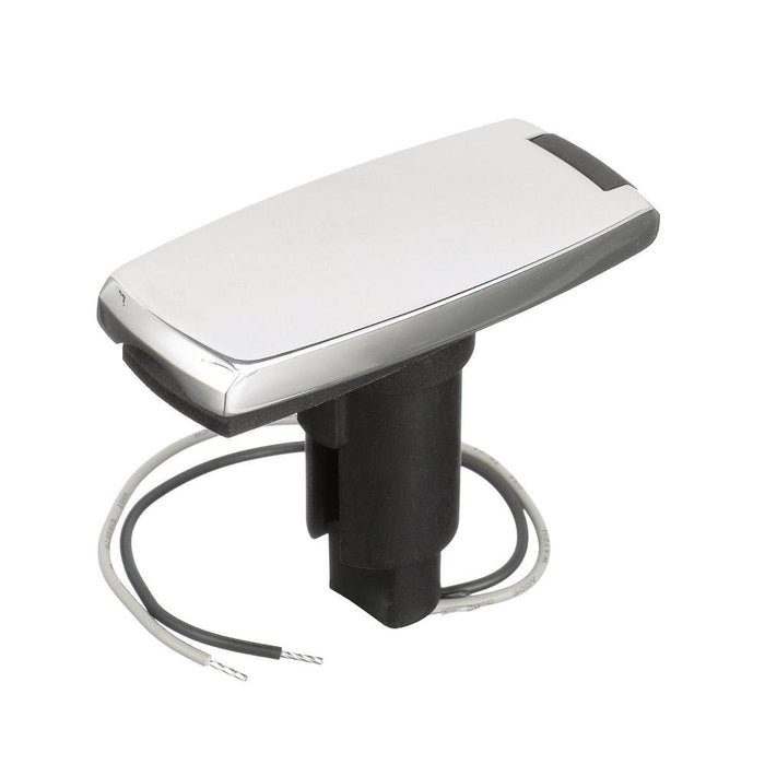 Attwood 910V Series Rectangle Base 2-Pin Over Mold 306 Stainless Steel Black Cover — 1