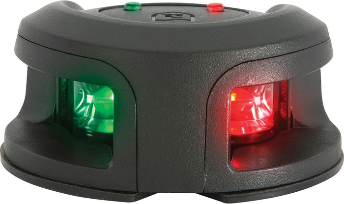 Attwood LightArmor Deck Mount LED Navigation Light 2NM Black Composite Bi-Color — 1