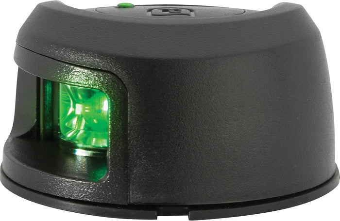 Attwood LightArmor Deck Mount LED Navigation Light 2NM Black Composite Green