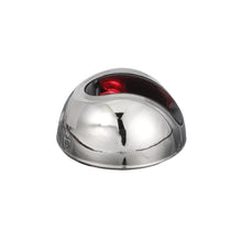 Attwood LightArmor Round LED Navigation Light 2NM Stainless Steel Red — 2