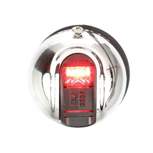 Attwood LightArmor Round LED Navigation Light 2NM Stainless Steel Red — 3