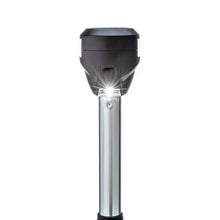Attwood LightArmor Bi-Color 10in Straight Locking Collar Pole 3-Pin LED with Task Light — 3