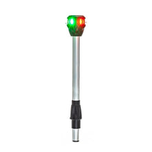 Attwood LightArmor Bi-Color 10in Straight Locking Collar Pole 3-Pin LED with Task Light — 5