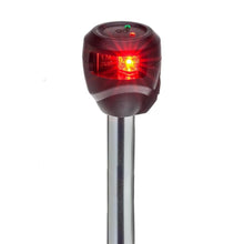 Attwood LightArmor Bi-Color 10in Straight Locking Collar Pole 3-Pin LED with Task Light — 6