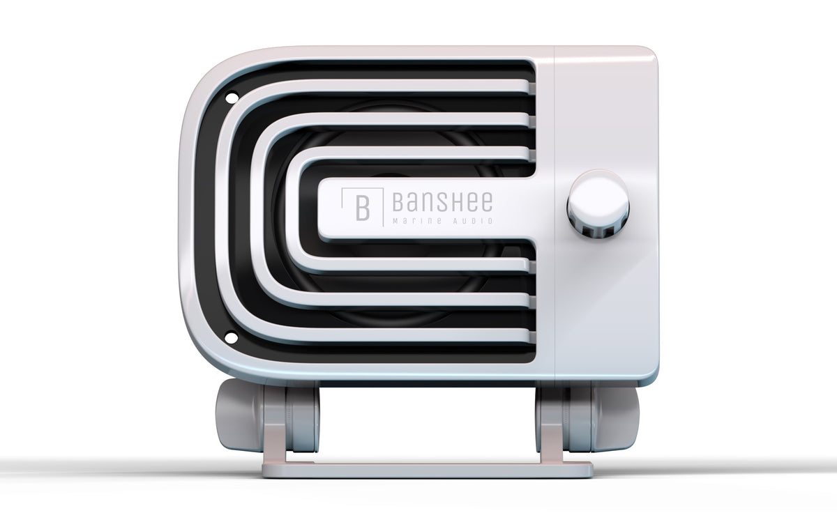 Banshee Active External VHF Speaker - White