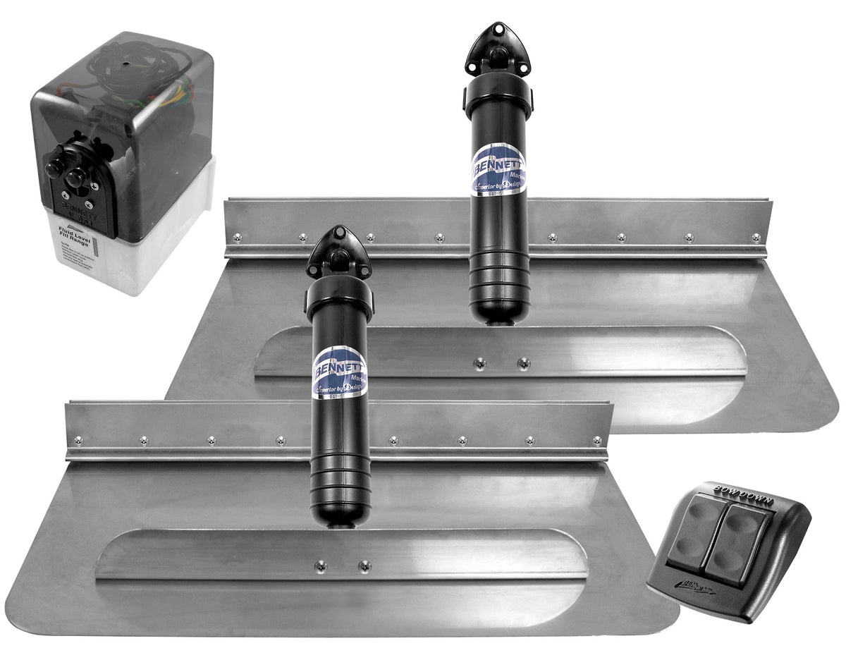 Bennett 24X12 Trim Tabs W/Euro Waterproof Rocker