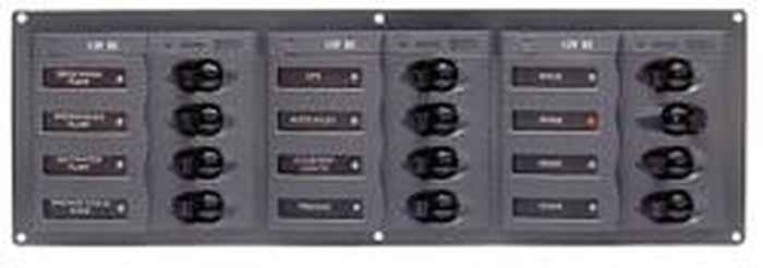 BEP 902NMH 12 Way DC Circuit Breaker Panel Horizontal