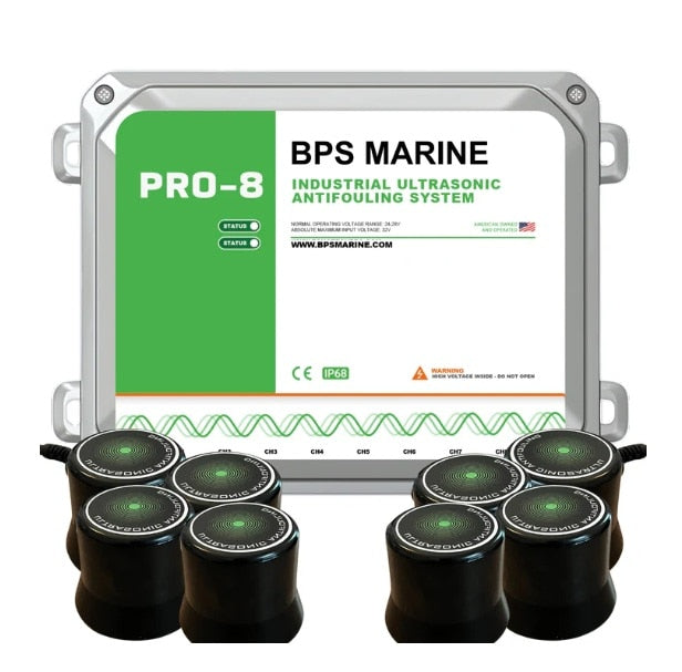 BPS Marine 8 Transducer 24V Ultrasonic Antifouling System
