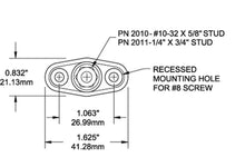 Blue Sea PowerPost Mini 1/4in Stud — 2