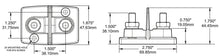 Blue Sea PowerPost Dual 2 x 5/16in Studs w/Insulators — 2