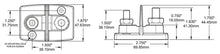 Blue Sea PowerPost Dual 1 x 5/16in and 1 x 3/8in Studs With Insulators — 2
