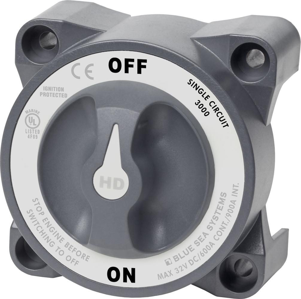 Blue Sea HD-Series Battery Switch On/Off 600A — 1