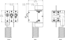 Blue Sea A-Series ELCI 30A 120v AC Double Pole Main Circuit Breaker — 2