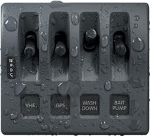 Blue Sea Weather Deck Panel 12v 4 Gang Switch Panel — 2