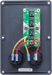 Blue Sea Water-Resistant 12V 4 Circuit Breaker Switch Panel with 12v Socket and Dual USB — 2