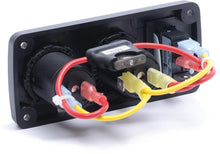 Blue Sea Water-Resistant 12V 15A Circuit Accessory Panel with 12v Socket and Dual USB — 2