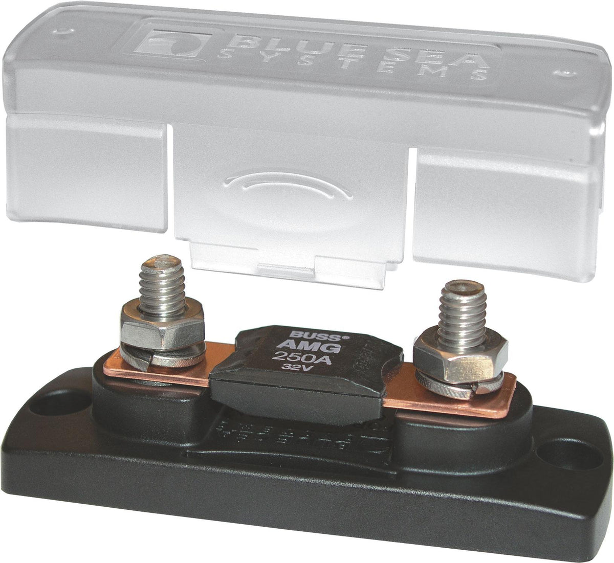 Blue Sea 5001 MEGA/AMG Fuse Block with Cover 100 to 300 Amp