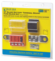 Blue Sea 5024 4-Gang Battery Terminal Fuse Block ST ATO/ATC and Cover — 1