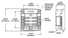 Blue Sea 5028 6-Gang Fuse Block ST ATO/ATC with Cover — 2