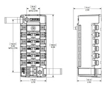 Blue Sea ST CLB Circuit Breaker Block - 6 Independant Circuits — 2