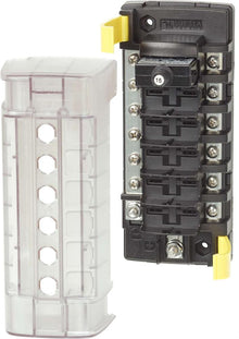 Blue Sea ST CLB Circuit Breaker Block - 6 position with Negative Bus — 1