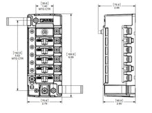 Blue Sea ST CLB Circuit Breaker Block - 6 position with Negative Bus — 2