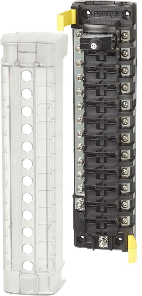 Blue Sea ST CLB Circuit Breaker Block - 12 Position with Negative Bus — 1