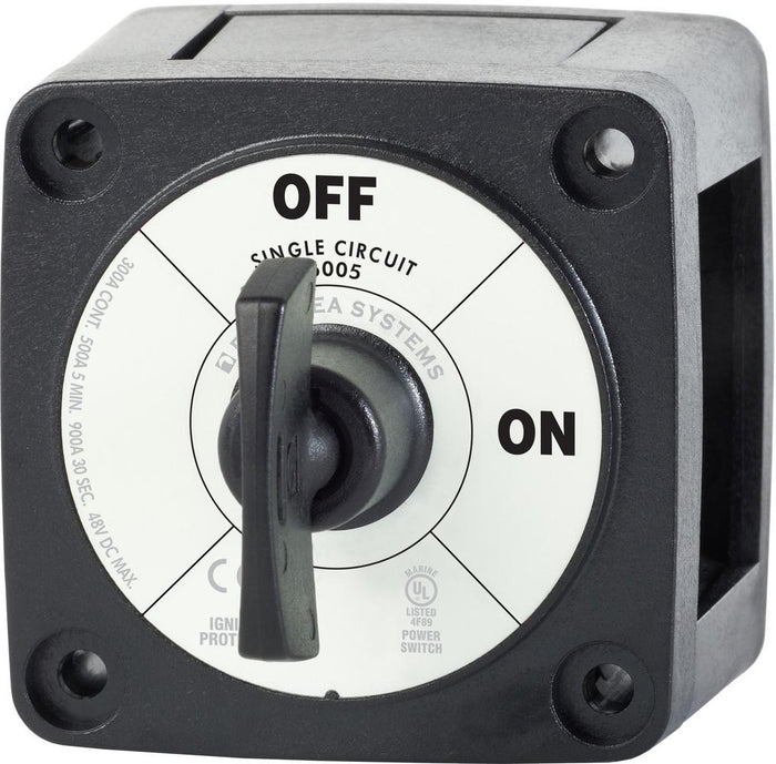 Blue Sea M-Series Battery Switch On/Off Black with Key — 1