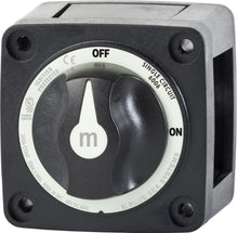 Blue Sea M-Series Battery Switch On/Off Black with Knob — 1