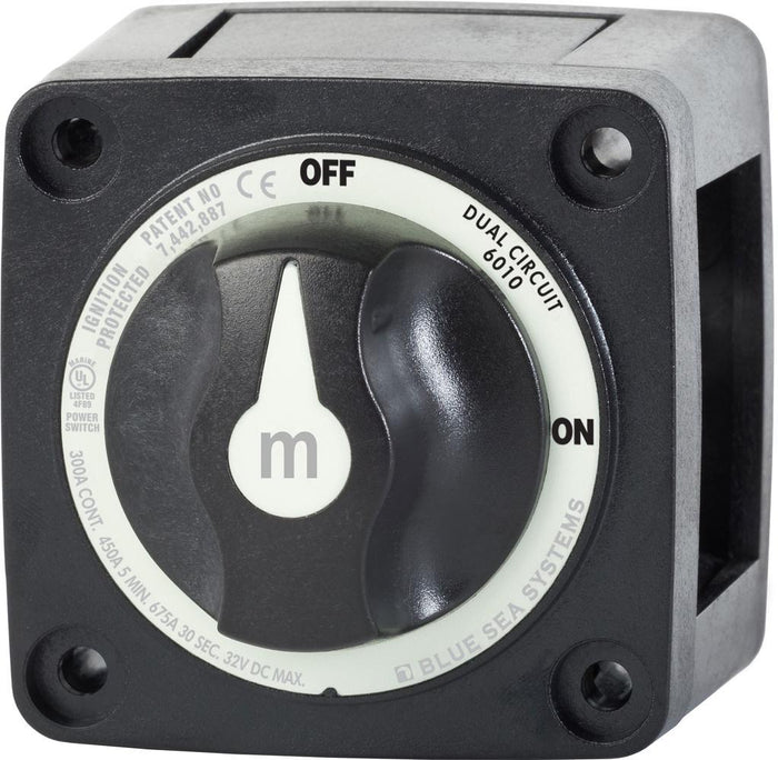 Blue Sea M-Series Battery Switch On/Off/ Dual Circuit Black — 1