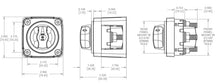 Blue Sea M-Series Battery Switch On/Off Dual Circuit Plus — 3